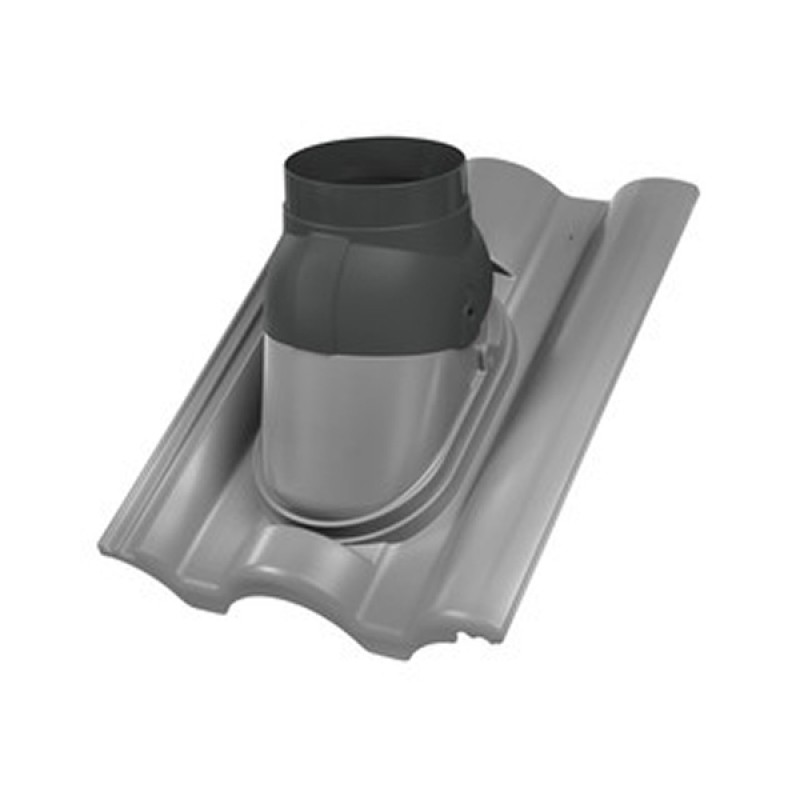 Bramac Durovent füstgázkivezető feltét 128-as - Gránit