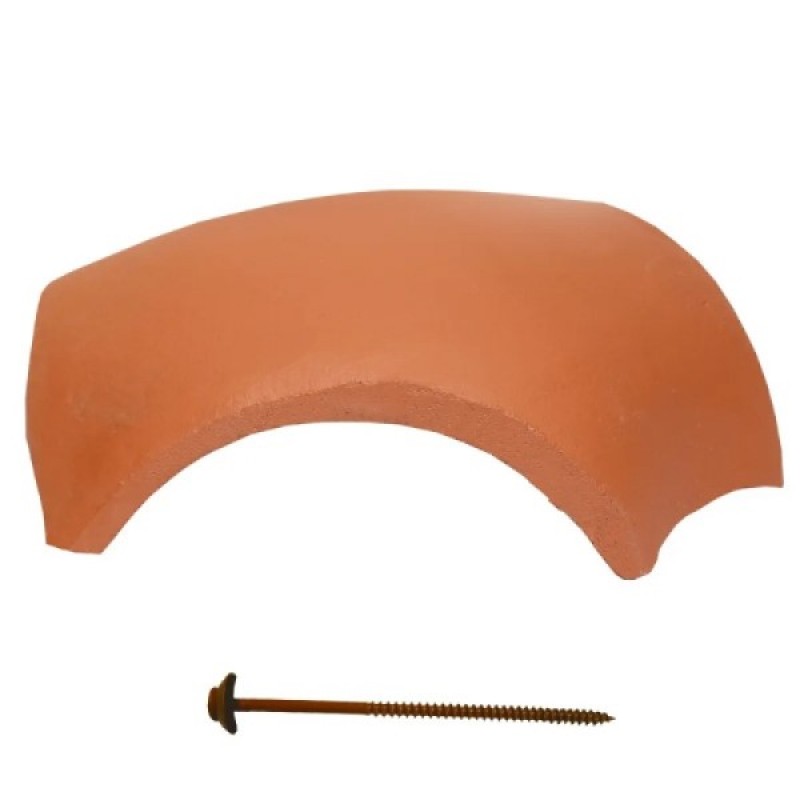 Terrán 3-as elosztó kúpcserép rögzítőkkel - Mogyoróbarna