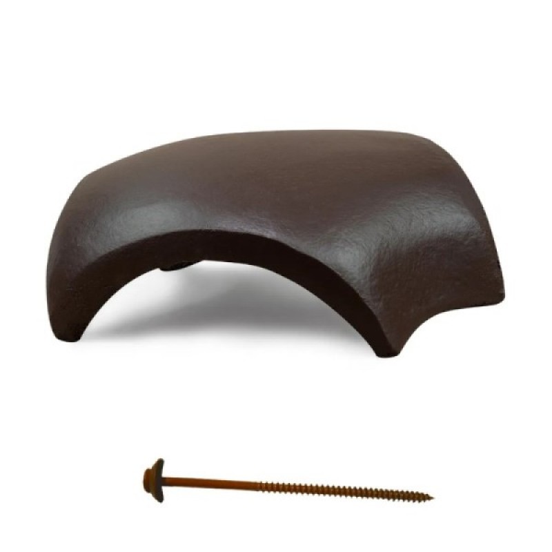 Terrán 3-as elosztó kúpcserép rögzítőkkel - Gesztenyebarna